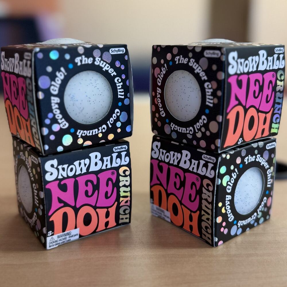 Authentic Schylling NeeDoh Snowball Crunch Squishy Sensory Fidget Toy New RARE - Picture 3 of 6